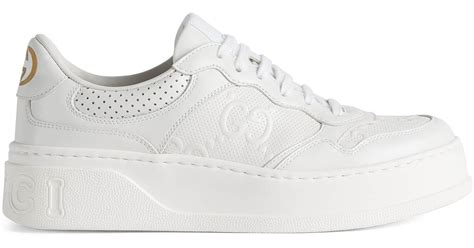 gucci gg 2617 s|white Gucci sneakers.